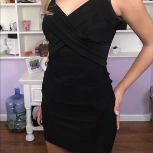 Emerald Sundae Black Bodycon Dress